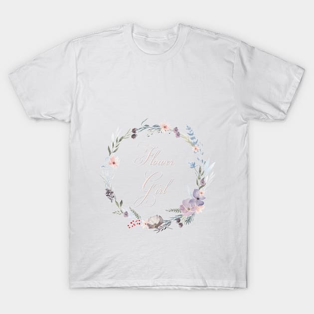 Flower Girl Accessories for Wedding T-Shirt by merchlovers